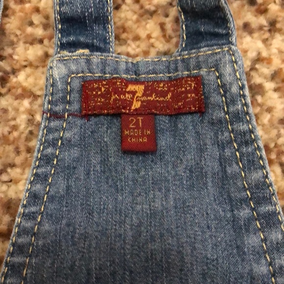 7 for all mankind toddler overalls - Picture 3 of 7